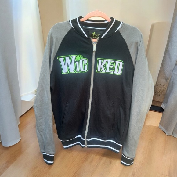 Good for Green Jackets & Blazers - Green for Good Wicked Broadway Musical Zippered Jacket - Size Medium